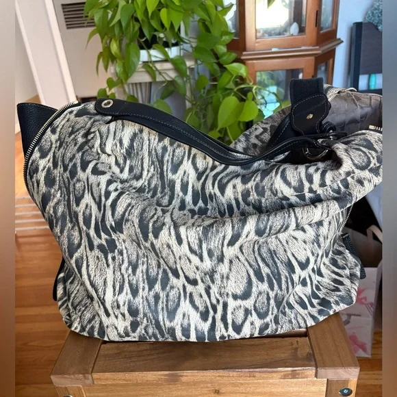 NWT Furla Elisabeth Hobo Ocelot Leather - Picture 4 of 8